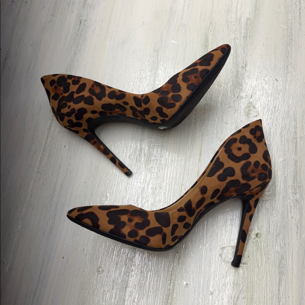 Jessica Simpson Leopard Print Stiletto Heels Sz 7M - Picture 7 of 10